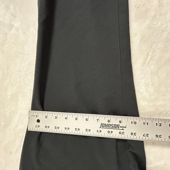 J. Jill Womens Black Slim Leg Ponte Ankle Pants Large Mid-Rise Pull-On Knit - Picture 9 of 10